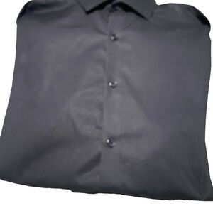 Kenneth Cole size 15.5 32/33 black long sleeved dress shirt new never worn